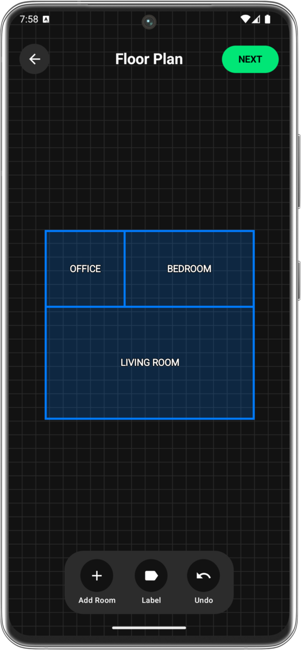 Floor plan editor for WiFi site surveys